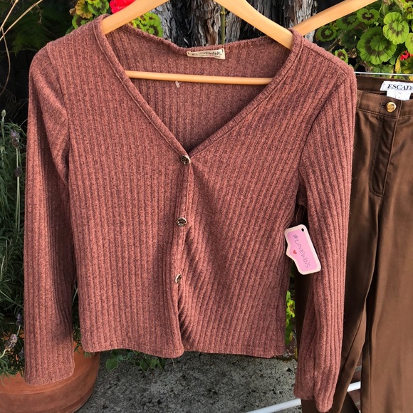 Escada designer pants outfit 2pc. brown flare leg bell bottom Jean y2k 90βs styl - Picture 9 of 13